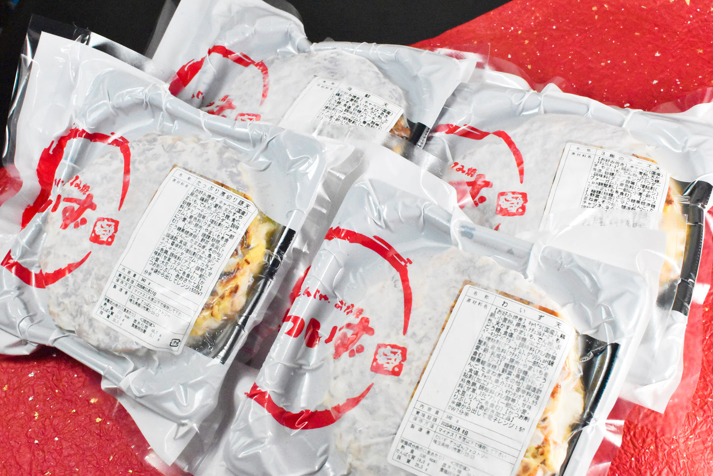 【極の伝承6】送料込/お好み焼4枚・焼きそば2枚の6枚セット